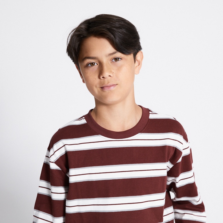 Long sleeve tee "Eliot" Dark Burgundy